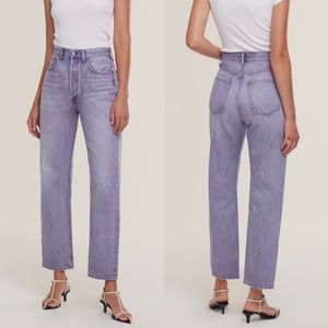 Womens AGOLDE 90’s Pinch Waist Jean in Ashberry Purple size 27